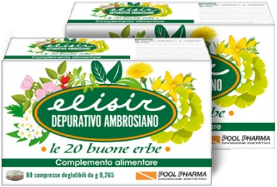 ELISIR DEPURATIVO AMBROSIANO 20 COMPRESSE 5,3 G - Parafarmacia Mostacciano