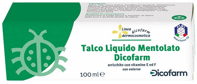 DICOFARM TALCO LIQUIDO MENTOLATO 100 ML - Parafarmacia Mostacciano