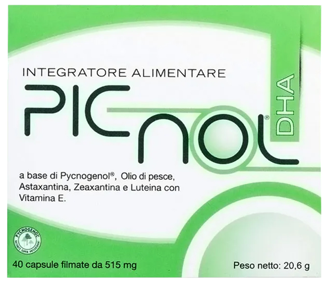 PICNOL DHA 40 CAPSULE 21,11 G - Parafarmacia Mostacciano