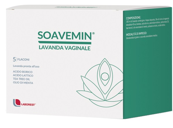 SOAVEMIN LAVANDA VAGINALE 5 FLACONI 100 ML - Parafarmacia Mostacciano