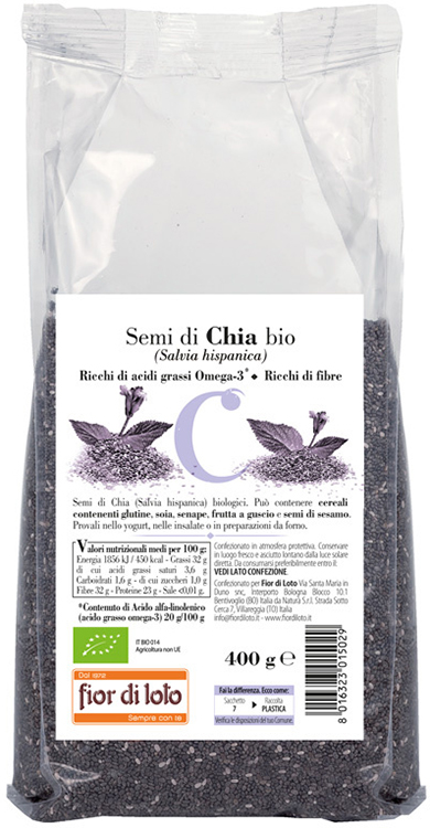 SEMI DI CHIA BIO 400 G - Parafarmacia Mostacciano