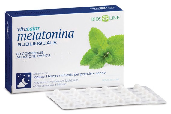 BIOS LINE VITACALM MELATONINA SUBLINGUALE 60 COMPRESSE 1 MG - Parafarmacia Mostacciano