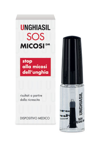 ANTIMICOTICO UNGHIASIL SOS MICOSI IN FLACONE DI VETRO 5 ML CON PENNELLO APPLICATORE + ASTUCCIO - Parafarmacia Mostacciano