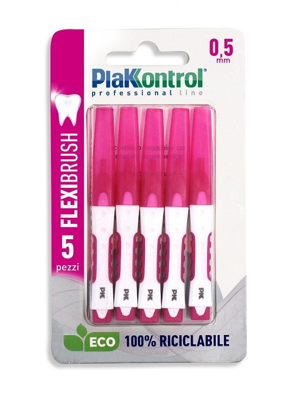 PLAKKONTROL SCOVOLINO INTERDENTALE FLEXI BRUSH05 BLISTER 5 PEZZI - Parafarmacia Mostacciano