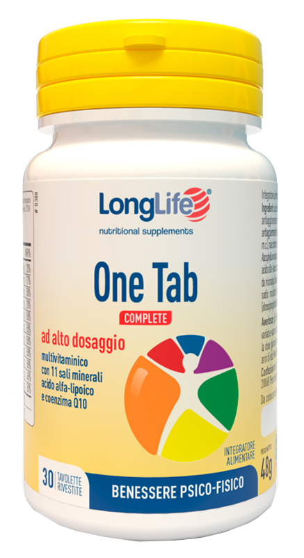 LONGLIFE ONE TAB COMPLETE 30 TAVOLETTE - Parafarmacia Mostacciano