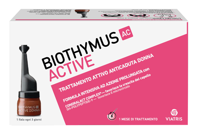 BIOTHYMUS AC ACTIVE TRATTAMENTO ATTIVO ANTICADUTA DONNA 10 FIALE - Parafarmacia Mostacciano