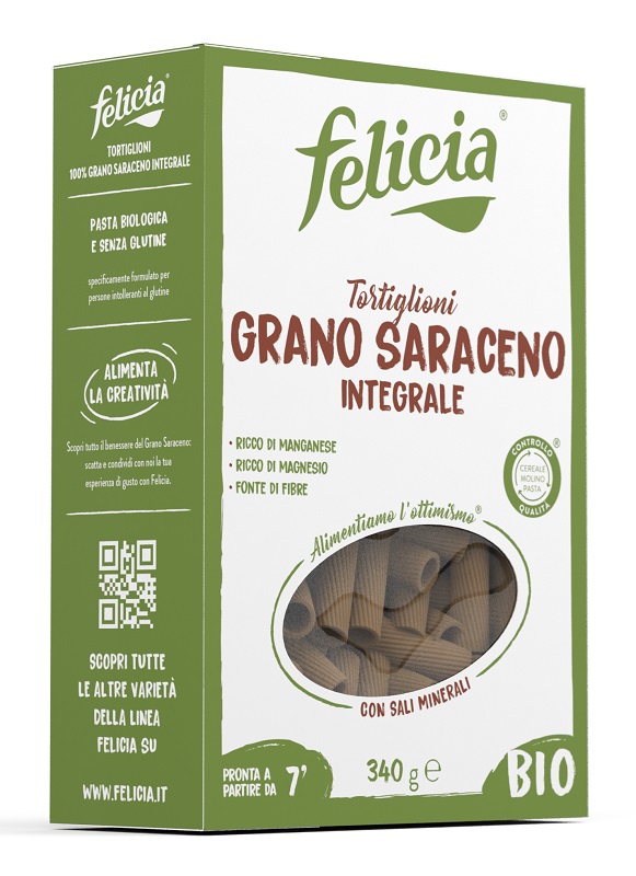 FELICIA BIO SARACENO TORTIGLIONI 340 G - Parafarmacia Mostacciano
