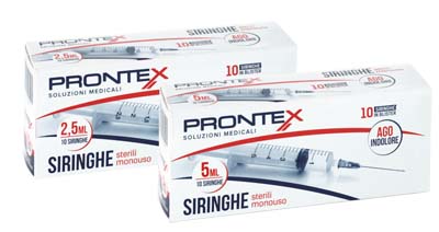 SIRINGA PRONTEX 2,5 ML AGO IND 10 PEZZI - Parafarmacia Mostacciano