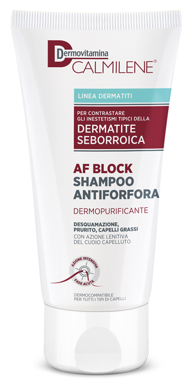 DERMOVITAMINA CALMILENE AF BLOCK SHAMPOO ANTIFORFORA DERMOPURIFICANTE DERMATITE SEBORROICA 200 ML - Parafarmacia Mostacciano