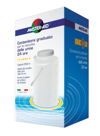 CONTENITORE RACCOLTA URINA MASTER-AID 24 H 2500 ML - Parafarmacia Mostacciano