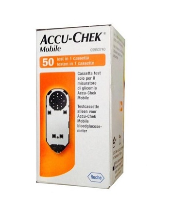 STRISCE MISURAZIONE GLICEMIA ACCU-CHEK MOBILE 50 TEST MIC 2 - Parafarmacia Mostacciano