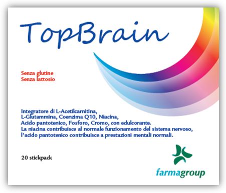 TOPBRAIN 20 STICK 4,5 G - Parafarmacia Mostacciano