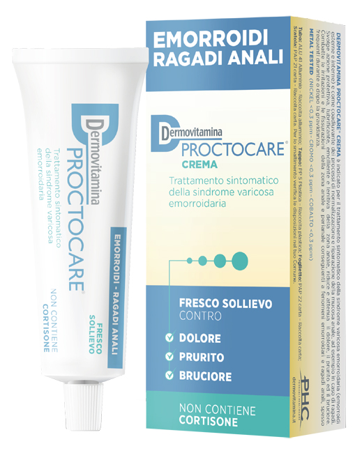 DERMOVITAMINA PROCTOCARE CREMA EMORROIDI RAGADI ANALI 30 ML CON CANNULA - Parafarmacia Mostacciano