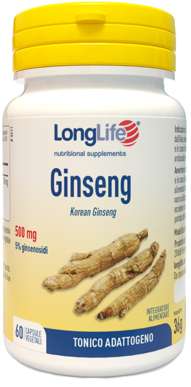 LONGLIFE GINSENG 5% 60 CAPSULE - Parafarmacia Mostacciano