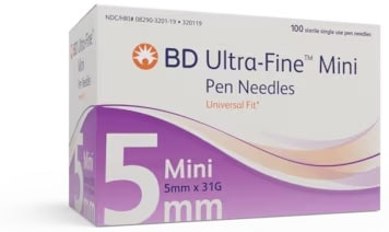 AGO PER PENNA DA INSULINA THINWALL BD GAUGE 31 5 MM 100 PEZZI - Parafarmacia Mostacciano