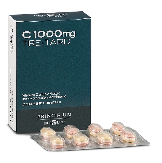 PRINCIPIUM C 1000 MG TRE-TARD 24 COMPRESSE A TRE STRATI - Parafarmacia Mostacciano