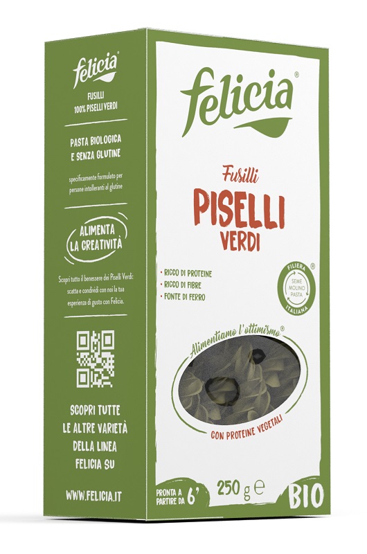 FELICIA BIO FUSILLI PISELLI VERDI 250 G - Parafarmacia Mostacciano