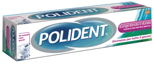 ADESIVO PROTESI DENTALI POLIDENT LUNGA TENUTA 70 G - Parafarmacia Mostacciano