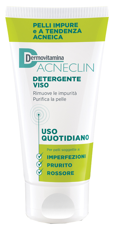 DERMOVITAMINA ACNECLIN DETERGENTE VISO USO QUOTIDIANO 200 ML - Parafarmacia Mostacciano
