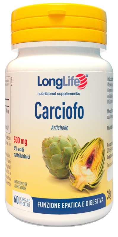 LONGLIFE CARCIOFO 60 CAPSULE VEGETALI - Parafarmacia Mostacciano