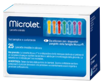 LANCETTE PUNGIDITO PER DISPOSITIVO MICROLET 25 PEZZI - Parafarmacia Mostacciano