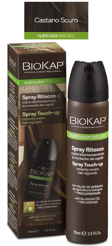 BIOS LINE BIOKAP NUTRIDEL SPRAY RITOCCO CASTANO SCURO 75 ML - Parafarmacia Mostacciano