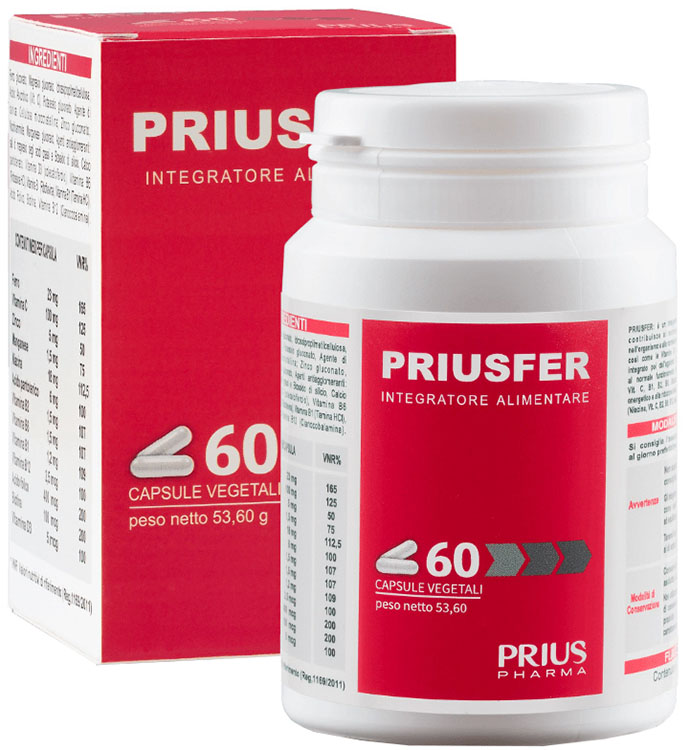PRIUSFER 60 CAPSULE - Parafarmacia Mostacciano