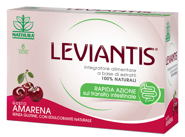 LEVIANTIS SENZA GLUTINE GUSTO AMARENA 8 DOSI / 16 BUSTE - Parafarmacia Mostacciano