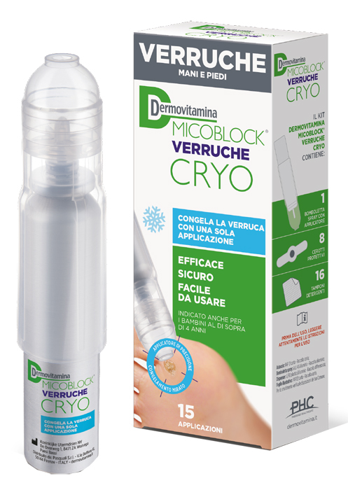 DERMOVITAMINA MICOBLOCK VERRUCHE CRYO SPRAY 38 ML - Parafarmacia Mostacciano