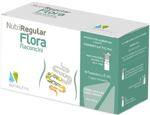 NUTRIREGULAR FLORA 10 FLACONCINI 8 ML - Parafarmacia Mostacciano