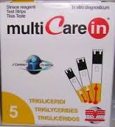 TEST TRIGLICERIDI MULTICARE IN STRISCE CON ASPIRAZIONE CAPIILLARE 5 PEZZI - Parafarmacia Mostacciano