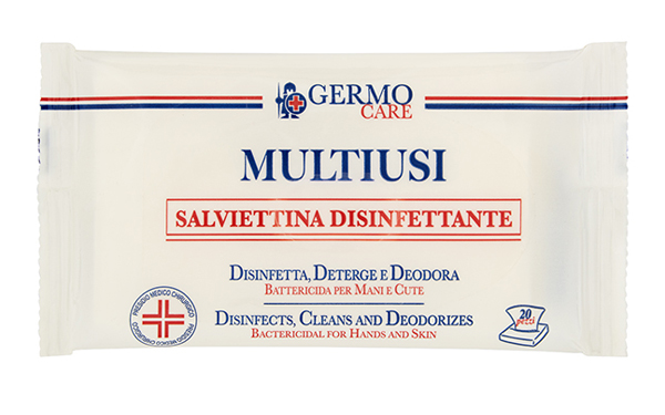 MULTIUSI SALVIETTINA DISINFETTANTE 20 PEZZI - Parafarmacia Mostacciano