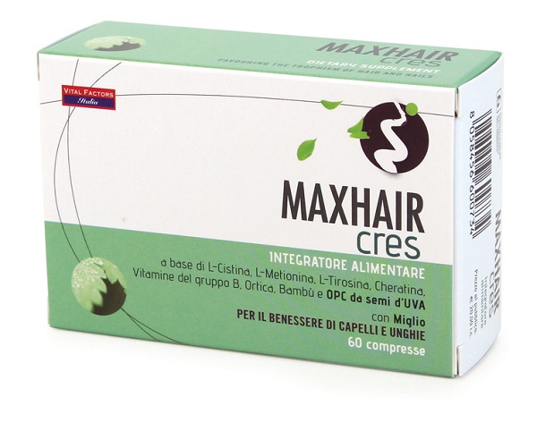MAX HAIR CRES 60 COMPRESSE - Parafarmacia Mostacciano