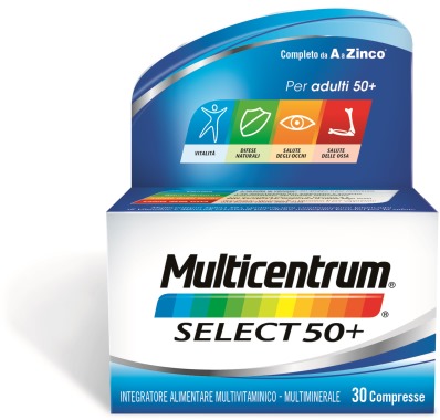 MULTICENTRUM SELECT 50+ 30 COMPRESSE - Parafarmacia Mostacciano