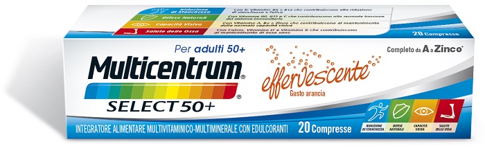 MULTICENTRUM SELECT EFFERVESCENTE 20 COMPRESSE - Parafarmacia Mostacciano