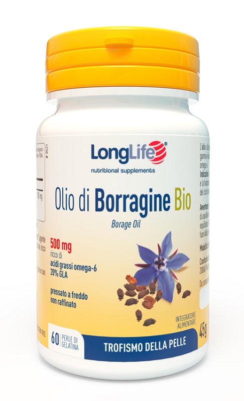 LONGLIFE OLIO BORRAGINE BIO 60 PERLE - Parafarmacia Mostacciano
