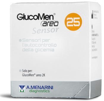 STRISCE MISURAZIONE GLICEMIA GLUCOMEN AREO SENSOR 25 PEZZI - Parafarmacia Mostacciano