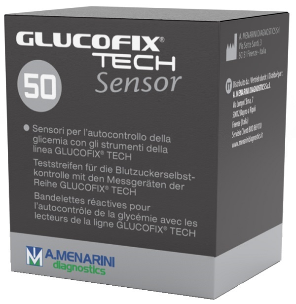 STRISCE MISURAZIONE GLICEMIA GLUCOFIX TECH SENSOR 50 PEZZI - Parafarmacia Mostacciano