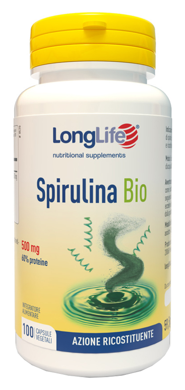 LONGLIFE SPIRULINA BIO 500 MG 100 CAPSULE VEGETALI - Parafarmacia Mostacciano