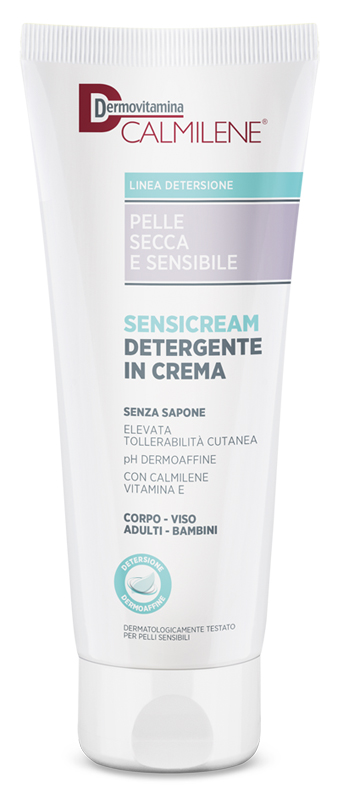 DERMOVITAMINA CALMILENE SENSICREAM DETERGENTE IN CREMA SENZA SAPONE PER PELLE SECCA E SENSIBILE 250 ML - Parafarmacia Mostacciano