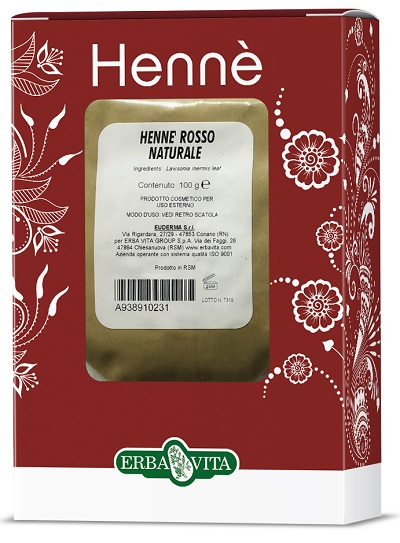HENNE COLORANTE CAPELLI ROSSO NATURALE 100 G - Parafarmacia Mostacciano