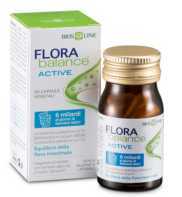 BIOSLINE FLORABALANCE ACTIVE 30 CAPSULE VEGETALI - Parafarmacia Mostacciano