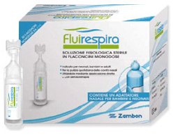 FLUIRESPIRA SOLUZIONE FISIOLOGICA STERILE 30 FLACONCINI MONODOSE DA 5ML - Parafarmacia Mostacciano