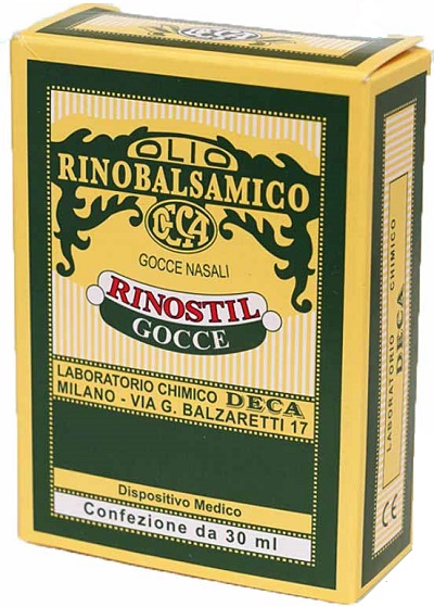 RINOSTIL GOCCE NASALI FLACONE 30ML OLIO RINOBALSAMICO PER LAPROTEZIONE DELLA MUCOSA NASALE E LA PULIZIA DELLE FOSSE NASALI - Parafarmacia Mostacciano