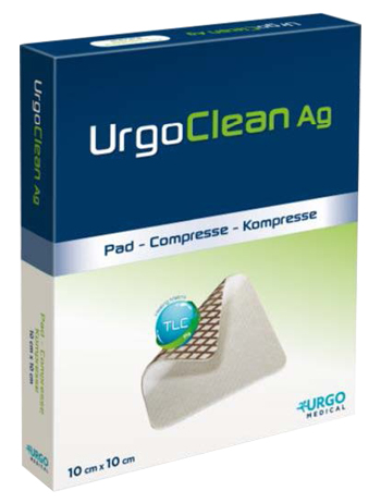 MEDICAZIONE TNT ASSORBENTE GELIFICANTE URGOCLEAN AG/SILVER 6X6CM 5 PEZZI - Parafarmacia Mostacciano
