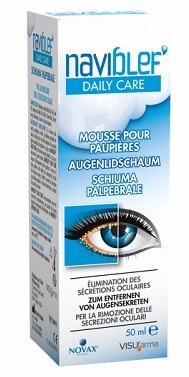 NAVIBLEF DAILY CARE SCHIUMA PER RIMOZIONE SECREZIONI OCULARI DA PALPEBRE E CIGLIA 50 ML - Parafarmacia Mostacciano
