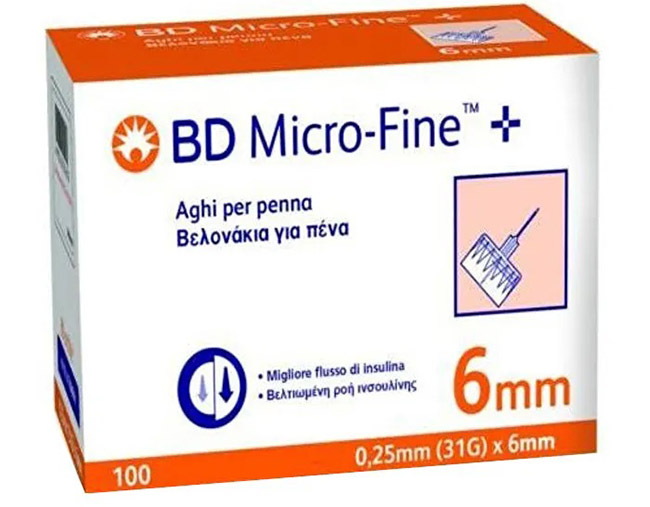 AGO PER PENNA DA INSULINA BD MICROFINE GAUGE 31 6MM 100 PEZZI - Parafarmacia Mostacciano