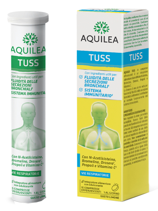 AQUILEA TUSS 15 COMPRESSE EFFERVESCENTI 90 G - Parafarmacia Mostacciano