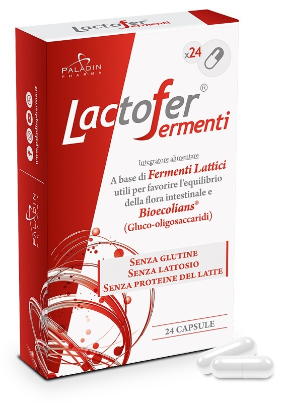 LACTOFER FERMENTI 24 CAPSULE - Parafarmacia Mostacciano
