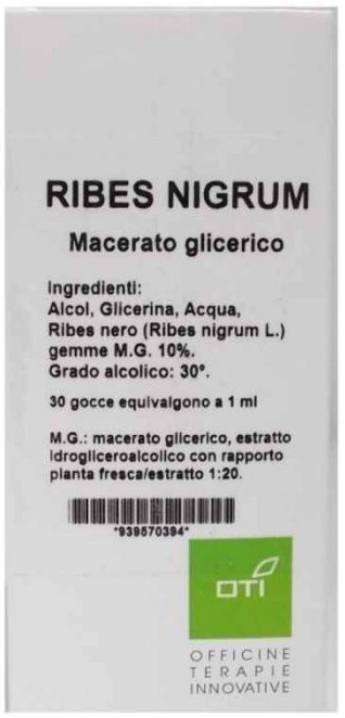 RIBES NIGRUM MACERATO GLICERICO 10% GOCCE 100ML - Parafarmacia Mostacciano